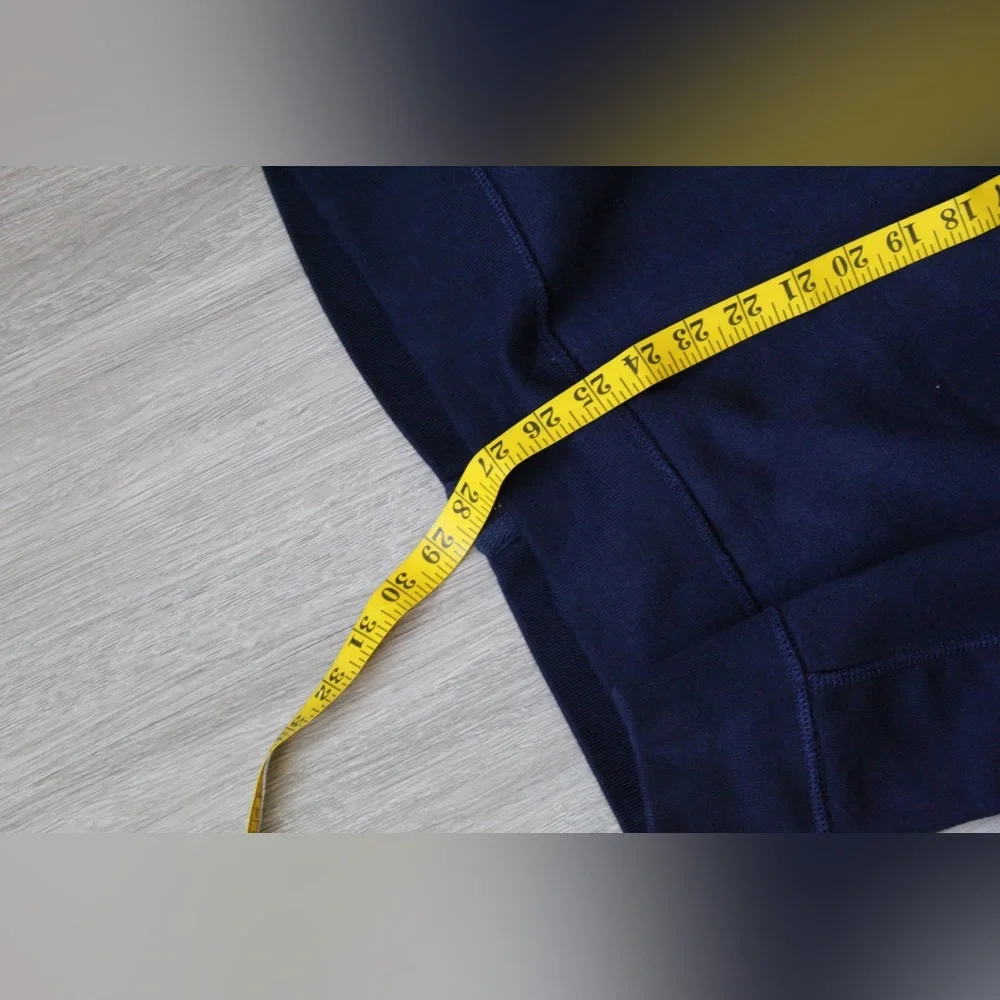 Polo Ralph Lauren Men's Full Zip Fleece Sweatshirt Thermal Hoodie Navy Blue SZ M - Picture 3 of 4